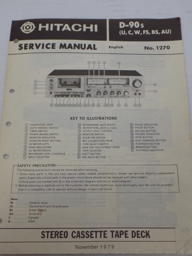 Hitachi 90s stereo cassette - hitachi, d-90s