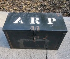 Vintage WW2 ARP Black Metal