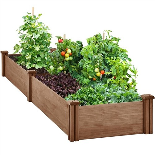 Wooden raised garden bed - wooden,