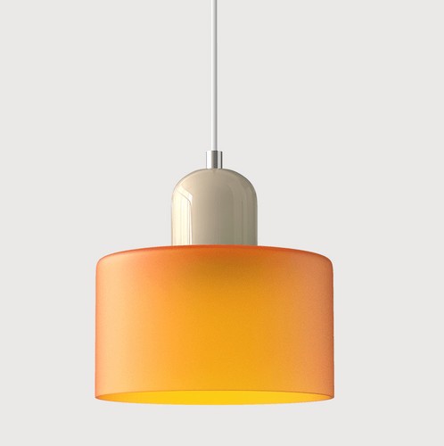 Yellow and cream glass bauhaus - yellow,