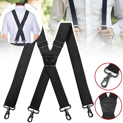 Heavy duty elastic suspenders - heavy,