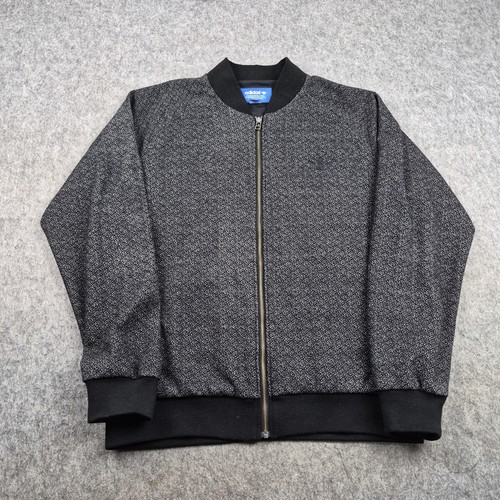 Adidas jacket mens large grey - large,
