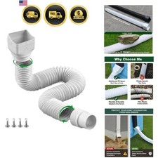 1 Pack White-Rain Gutter