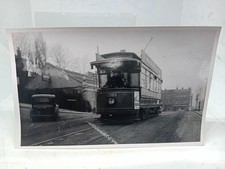 Old UK Tram no 1303 London  c1950 Vintage Photo