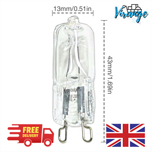 Oven cooker appliance bulb - g9,