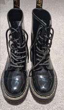 Black Patent Doc Martin Ankle