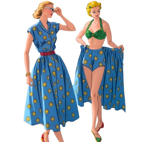 1940s pattern women four - 1940s, women's