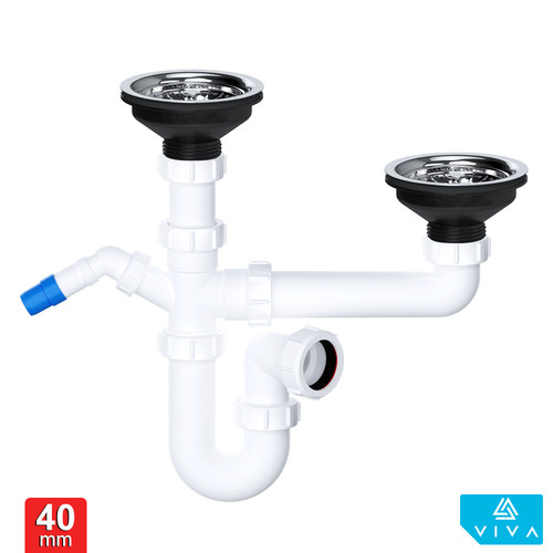 Kitchen sink waste trap - trap, +