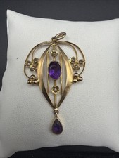Edwardian 9ct Gold Amethyst