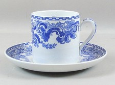 The Spode Blue Room Collection "Beverley" Espresso Coffee Cup Can & Saucer
