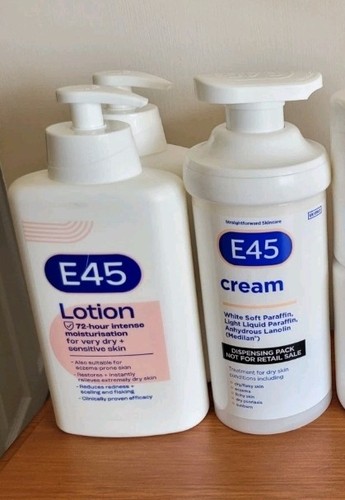 E45 cream 500g pump - e45, tube,