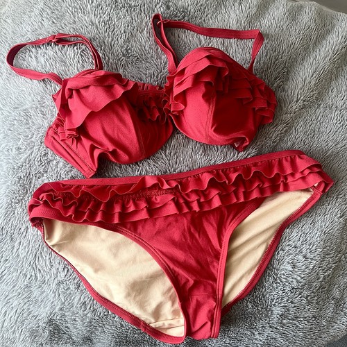 Senza red ruffle frilly - senza,