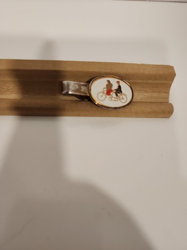 Vintage tandem bicycle tie - vintage,