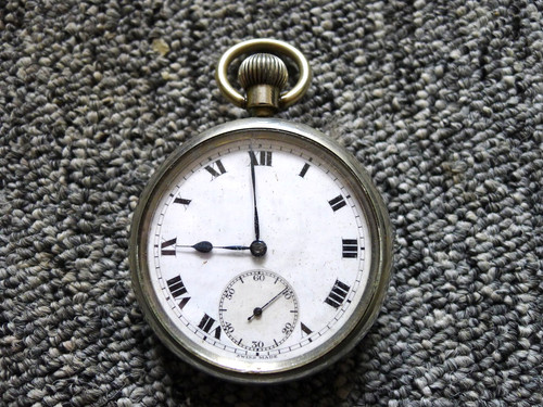 Ww1 swiss hand wind pocket - ,