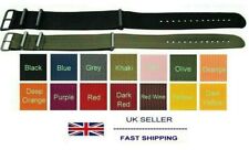 Fabric Canvas Military Army Watch Strap Many Colours 14mm to 24mm Sizes