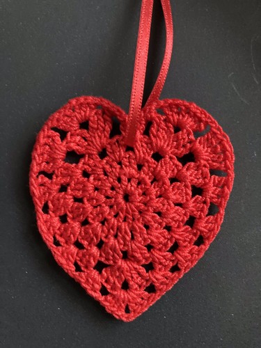Crocheted heart christmas - heart,
