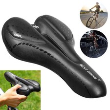 WEST BIKING Soft Padded MTB Road Bike Bicycle Gel Saddle Seat Cushion Black