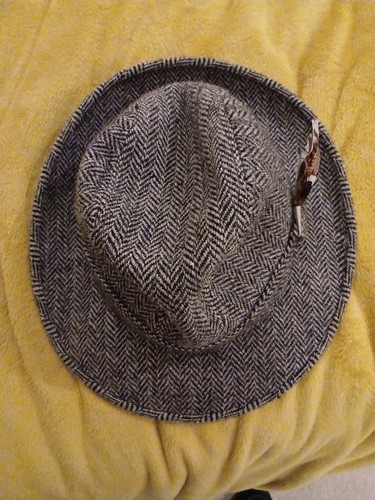 Harris tweed trilby hat - harris,