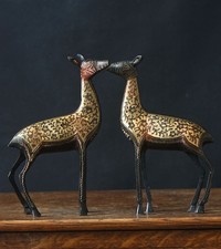 Vintage Metal Deer Figurines