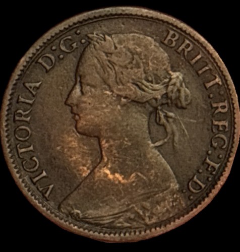 1865 queen victoria - victoria, farthing