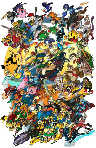 Super smash bros group vinyl - bros.,