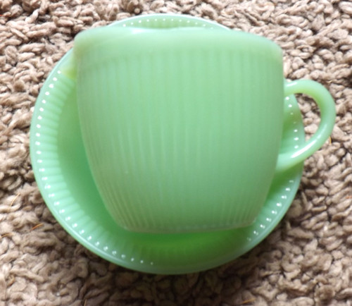 Vintage jadeite ribbed - vintage,
