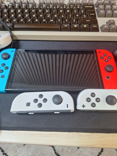Switch oled white bundle - white,