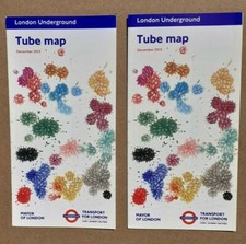 London Underground Art Pocket Tube Map Pair Imran Qureshi  2013 Pair 2