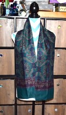 Vintage Mens Dress Scarf  Dark