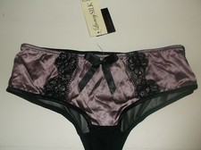 Bnwt La Senza Georgia Shorts 8 10 12 14 16 18 Blush Silk Black Lace