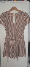Stripy Zara Playsuit Size S