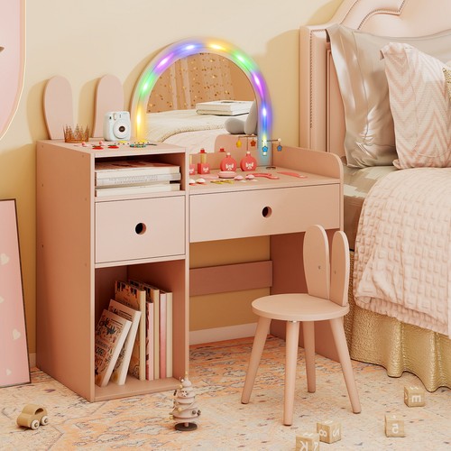 Bunny kids vanity table - vanity, &