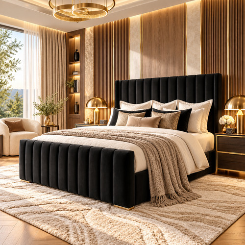 Ottoman storage bed plush - bed,