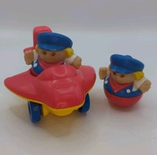 Vintage Playskool Weebles X 2 Plane Aeroplane 1987/1990 Retro