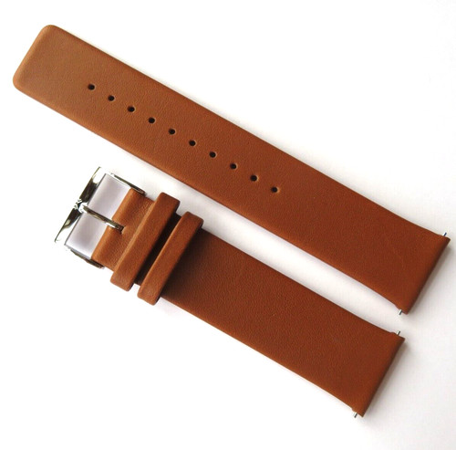Watch strap leather brown - watch,