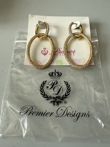 Premier gold crystal - gold, hoop