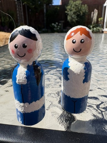 Pair arctic wooden - wooden, pegdoll