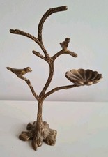 Brass Tree Jewellery Stand Holder Birds Dressing Table
