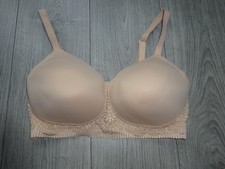 M&S SUMPTUOUSLY SOFT ROSE QUARTZ POST SURGERY NON WIRED FULL CUP BRA UK SIZE 36D