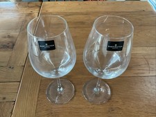 Pair of Dartington Crystal Red