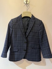 Next 3 Yrs Navy Checked Jacket
