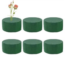6 Pcs Round Floral Foam Blocks