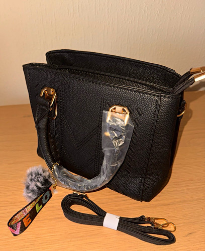 Black pebbled faux leather - pebbled,
