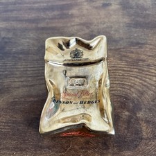 Bensons & Hedges Ashtray HCW Prompots. Gold Crushed Packet. Vintage Advertising