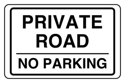 Private road parking - parking, safety