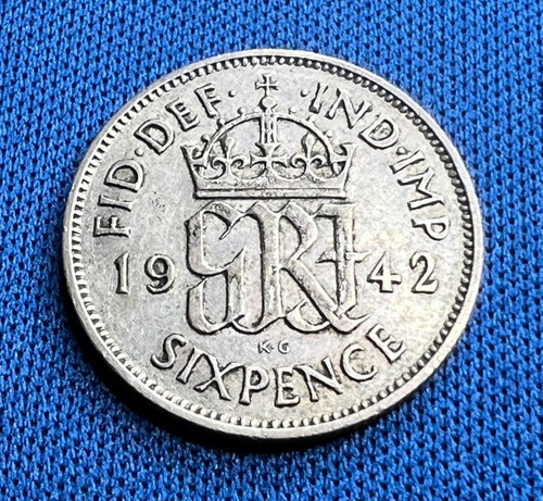 Sixpence coin 1937 - 1937, 1946