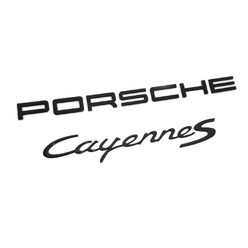 3pcs gloss black for porsche - black,