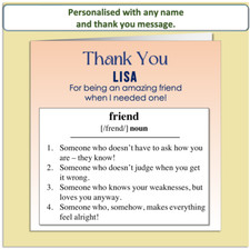 Personalised Thank You Card