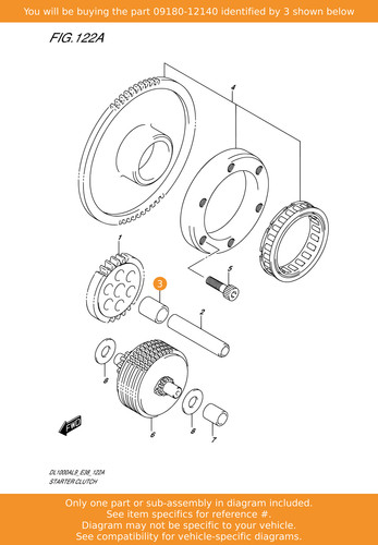 Suzuki spacer - spacer, (12.5x19x17.5)
