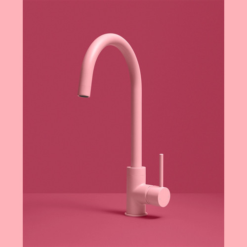 Brass bathrooms miami pink - brass,